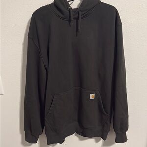 Carhartt Black Hoodie Sweatshirt Heavy-Duty Cotton
